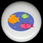 Contemporary COLORFUL Fish Ceramic Knob KNOBS