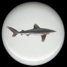 WHITE TIP SHARK Ceramic Drawer Knob KNOBS
