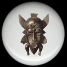 AFRICAN TRIBAL MARK Carving ~ Ceramic Drawer Knobs Pulls