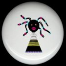 AFRICAN BEAD DOLL #3 ~ Ceramic Drawer Knobs Pulls