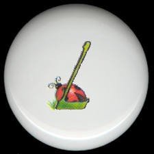 SPRING Alphabet LETTER L ~ Ceramic Drawer Knobs Pulls
