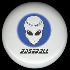 ALIEN BASEBALL Sports Outer Space Ceramic Knobs