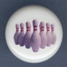 BOWLING PINS Ceramic Drawer Knobs PULLS