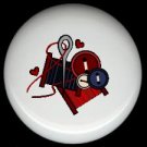 Sewing Quilting Thread Needle Buttons ~ Ceramic Drawer Knobs Pulls FREE S/H