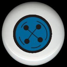 Blue Button SEWING ~ Ceramic Drawer Knobs Pulls FREE S/H