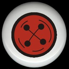 Red Button SEWING ~ Ceramic Drawer Knobs Pulls FREE S/H