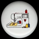 Sewing Quilting MACHINE ~ Ceramic Drawer Knobs Pulls FREE S/H