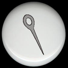 Sewing Quilting NEEDLE ~ Ceramic Drawer Knobs Pulls FREE S/H