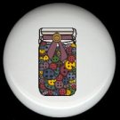 Sewing Quilting JAR of BUTTONS ~ Ceramic Drawer Knobs Pulls FREE S/H