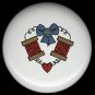 WREATH with Wooden Spools SEWING ~ Ceramic Drawer Knobs Pulls FREE S/H
