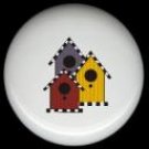 Country BIRDHOUSE TRIO Ceramic Knobs Pulls