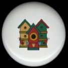Country BIRDHOUSE 2 Story Trio Ceramic Knobs Pulls
