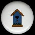 BLUE BIRDHOUSE Ceramic Knobs Pulls