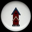 BARD RED BIRDHOUSE Ceramic Knobs Pulls