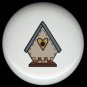 Gray BIRDHOUSE with HEART Ceramic Knobs Pulls