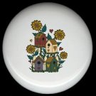 BIRDHOUSES Nestled Among FLOWERS Ceramic Knobs Pulls