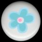 Retro Look BLUE DAISY Ceramic Knobs Pulls