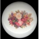 VICTORIAN Bouquet of FLOWERS Ceramic Knobs Pulls
