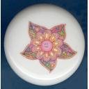 Psychedelic RETRO FLOWER #2 Ceramic Knobs Pulls