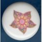 Psychedelic RETRO FLOWER #2 Ceramic Knobs Pulls