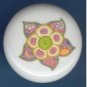 Psychedelic RETRO FLOWER #3 Ceramic Knobs Pulls