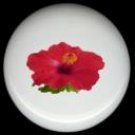 HIBISCUS Flower #3 Ceramic Knobs Pulls