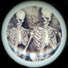 MR and MRS SKELETON Spooky HALLOWEEN Ceramic Drawer Knobs