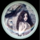 Halloween SCARY ZOMBIE GIRL & Her BAT Ceramic Drawer Knobs