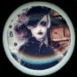 Stylish Chic ZOMBIE LADY with HAT Ceramic Drawer Knobs
