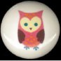 Adorable WHIMSICAL OWL #1 Ceramic Drawer Knobs Handle Pulls