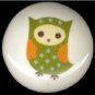 Adorable WHIMSICAL OWL #5 Ceramic Drawer Knobs Handle Pulls