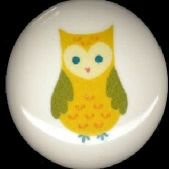 Adorable WHIMSICAL OWL #8 Ceramic Drawer Knobs Handle Pulls