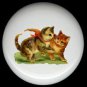 Victorian KITTENS CAT at PLAY Design 2 Ceramic Knobs Pulls