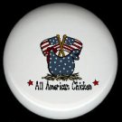 ALL AMERICAN CHICKEN #2 Ceramic KNOBS PULLS Knob