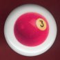 POOL BALL #3 Billiards Ceramic Drawer Knob Pulls