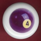 POOL BALL #4 Billiards Ceramic Drawer Knob Pulls