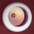 POOL BALL #10 Billiards Ceramic Drawer Knob Pulls
