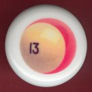 POOL BALL #13 Billiards Ceramic Drawer Knob Pulls