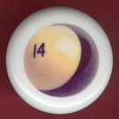 POOL BALL #14 Billiards Ceramic Drawer Knob Pulls