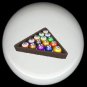 RACK 'EM POOL BILLARDS (A) ~ Ceramic Drawer Knobs Pulls