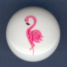 Pretty Pink FLAMINGO #3 Ceramic Drawer KNOBS PULLS