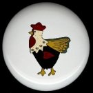 Farm COUNTRY ROOSTER Ceramic KNOBS PULLS Knob