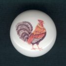 ROOSTER Ceramic Drawer Knobs Pull ~ ROOSTERS