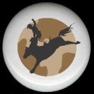 HORSE and COWBOY Bronco Rider ~ Ceramic Knob Knobs - Free Shipping