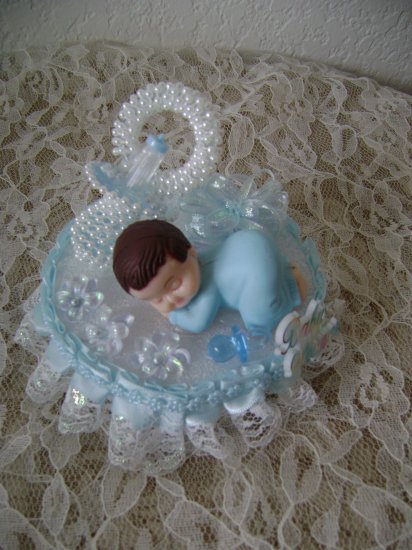 Baby shower Boy cake topper party favor decoration