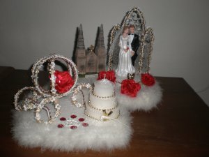 wedding cake topper decoration