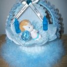 Beautiful unique baby boy birthday/shower caketopper
