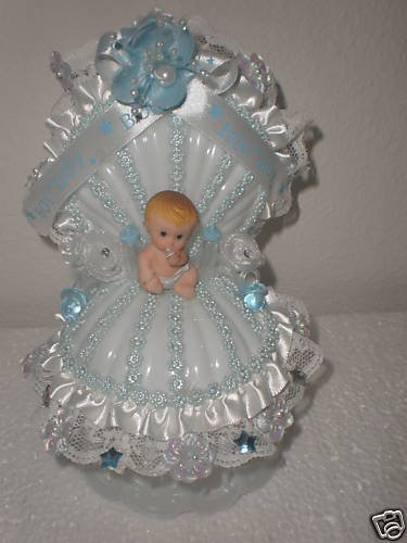 Baby Shower/Baby Boy Cake Topper Centerpiece Decoration. Item 102