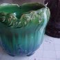 Rare Blended Majolica J b owens pottery Winged Pegasus Horse flying pedestal & Jardiniere Jardinere