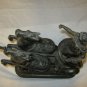 ANTIQUE BRONZE SPELTER ROMAN GREEK NEO ♞ CLASSICAL FIGURAL CHARIOT N HORSES STATUE SCULPTURE